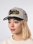 Бейсболка MITCHELL NESS арт. HP14539-PPEGREY Pittsburgh Penguins NHL (серый / черный)